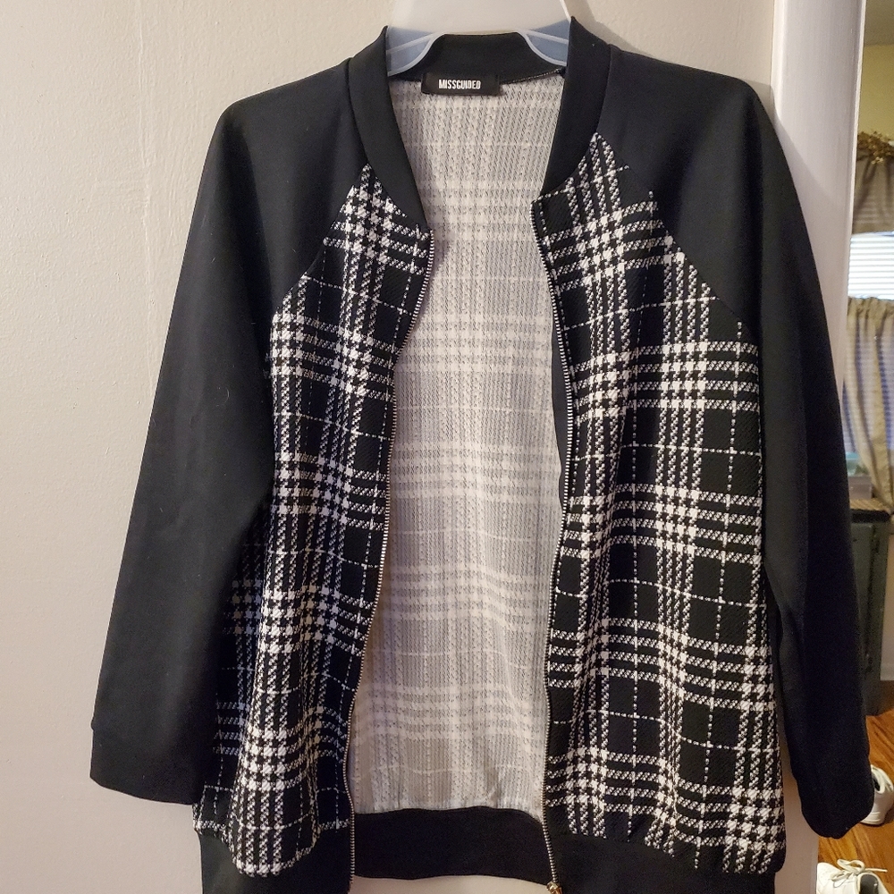 Black and white jacket